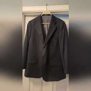 J.Ferrar Charcoal Pinstripe Blazer